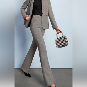 Ann Taylor black and white, small check/gingham trousers, size 14